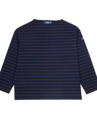 SAINT  JAMES    セントジェームス ウエッソンルーズ　 長袖　ドロップショルダー ( NOIR/NAVY）OUESSANT LOOSE