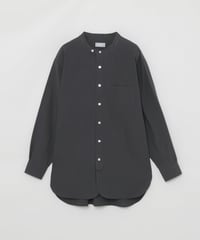 マッキントッシュ フィロソフィー  MACKINTOSH PHILOSOPHY GREY LABEL バンドカラーシャツ( ブラック カラー）