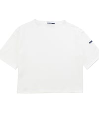SAINT  JAMES  セントジェームス　ウエッソン　TEELOOSE　五分袖ドロップショルダー  ( NEIGE カラー  )