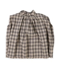 フィス　FITH  Airy Cotton Seersucker Gathered Pullover　(LADIES)（  ベージュカラー）