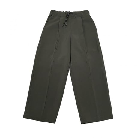 マウンテン  MOUNTEN.  re-polyester toropical 1tuck wide pants　  (   チャコールカラー)
