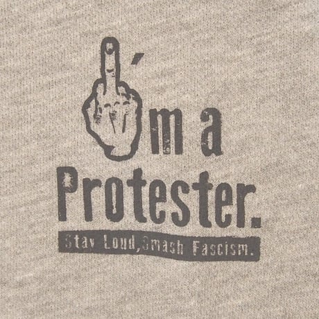 "I'm protester"sweat Gray