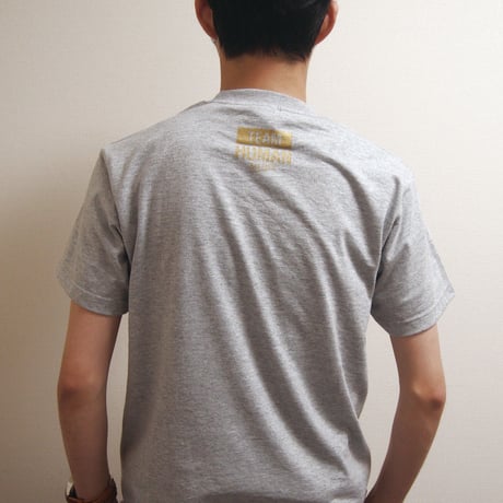 "$AVE"TEAM HUMAN Tee-GRAY