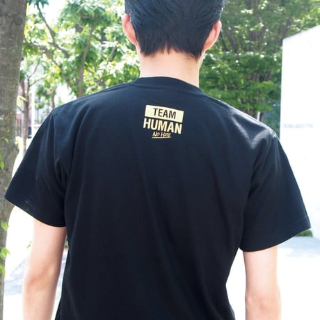 "$AVE"TEAM HUMAN Tee-BLACK