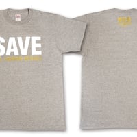 "$AVE"TEAM HUMAN Tee-GRAY
