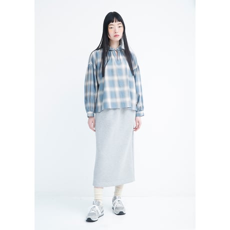 Check Gather Blouse