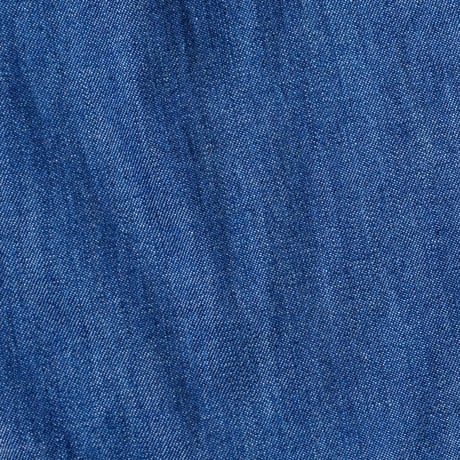 Denim side frill pants