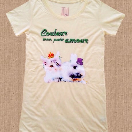 T-shirt Couleur mon petit amour ロング丈Tシャツ(Long)