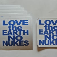 LOVE the EARTH NO NUKES ステッカー＆マグネットセット