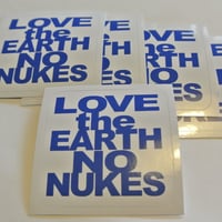 LOVE the EARTH NO NUKES ステッカー(5枚1組)