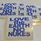 LOVE the EARTH NO NUKES ステッカー(5枚1組)