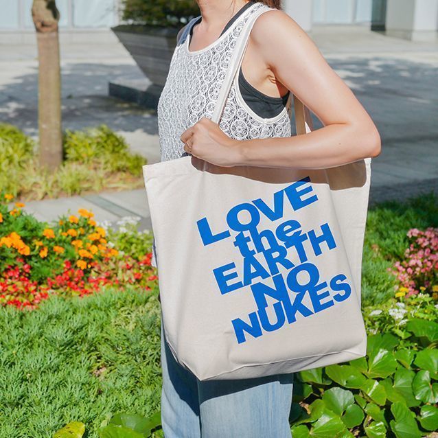 LOVE the EARTH NO NUKES キャンバストートバッグ | Team LINK