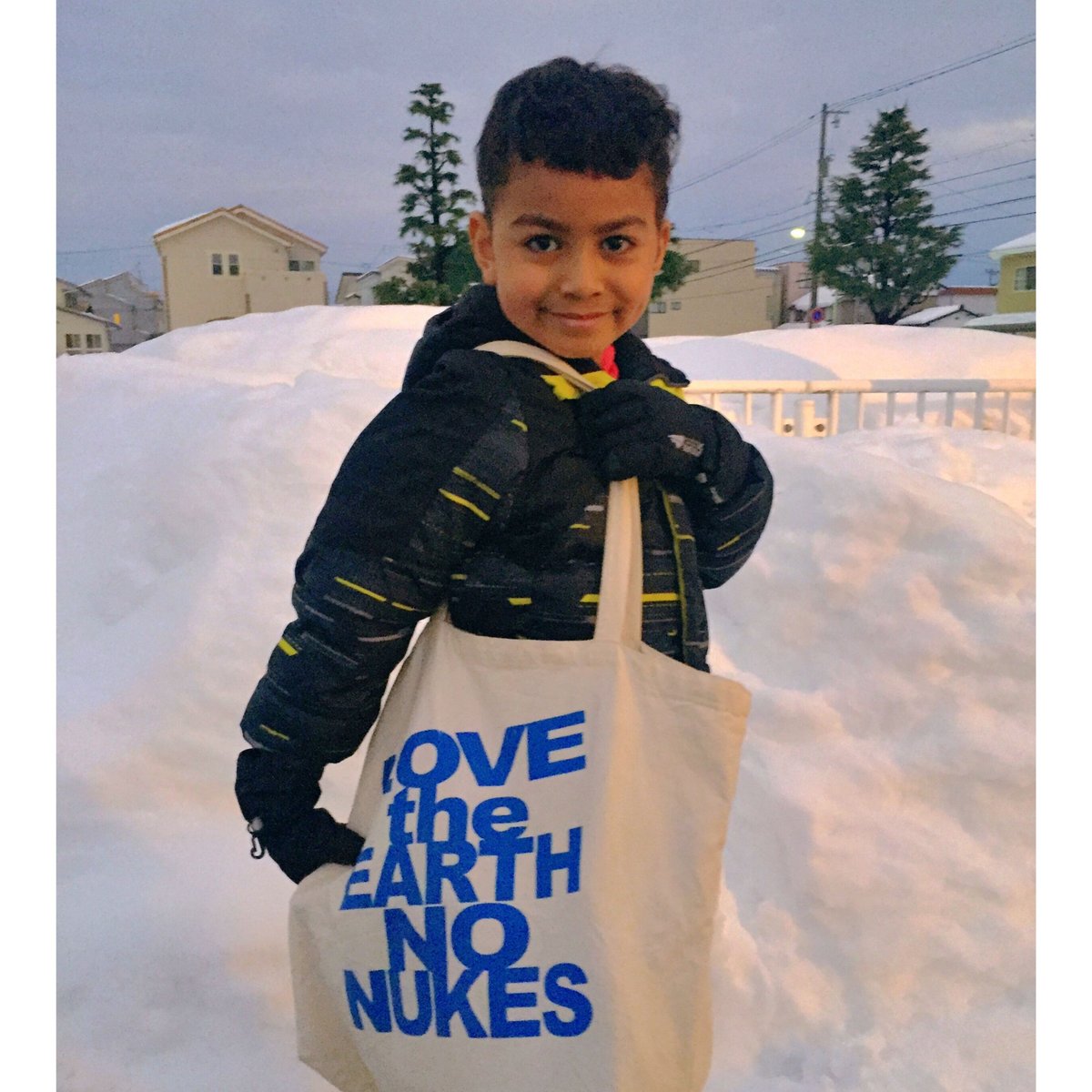 LOVE the EARTH NO NUKES キャンバストートバッグ | Team LINK