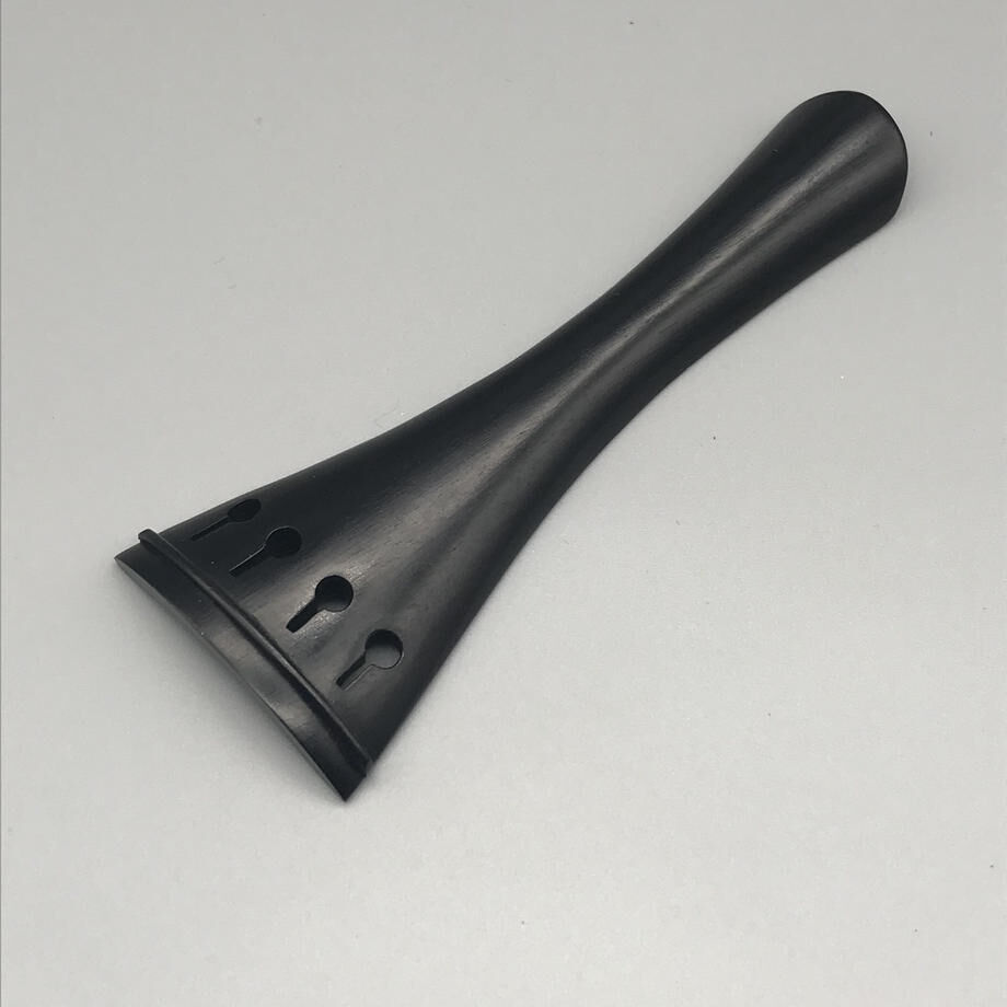 【新品】ドイツ製 チェロ用エボニーテールピース チェロ用アジャスター組込テールピース 黒檀（エボニー）材