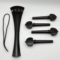 【希少品】 W.E. Hill & Sons あご当て Boxwood Vnあご当て】インド製 ヒルモデル（エボニー・ローズウッド