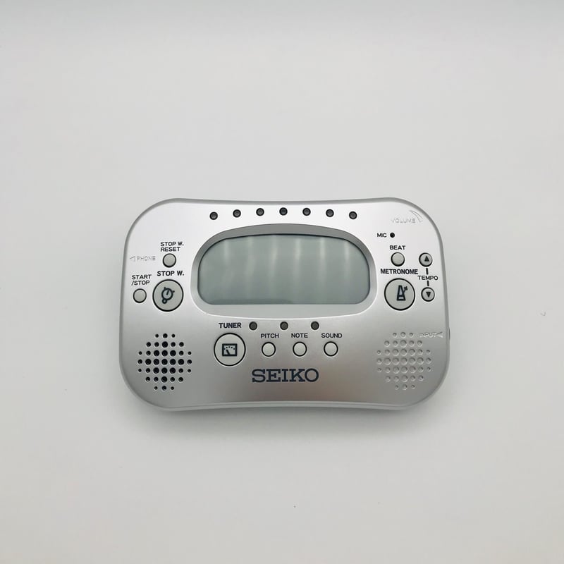 SEIKO セイコー チューナー &amp; メトロノーム ストップウォッチ付 シルバー STH100S wgteh8f Amazon | SEIKO セイコー チューナー & メトロノーム ストップウォッチ