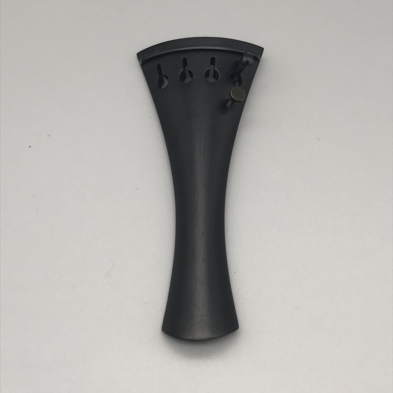 【新品】ドイツ製 チェロ用エボニーテールピース チェロ用アジャスター組込テールピース 黒檀（エボニー）材ヒル