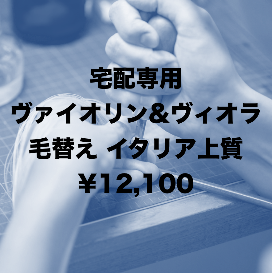 ヴァイオリン&ヴィオラ弓】宅配 毛替え イタリア上質 | 文京楽器