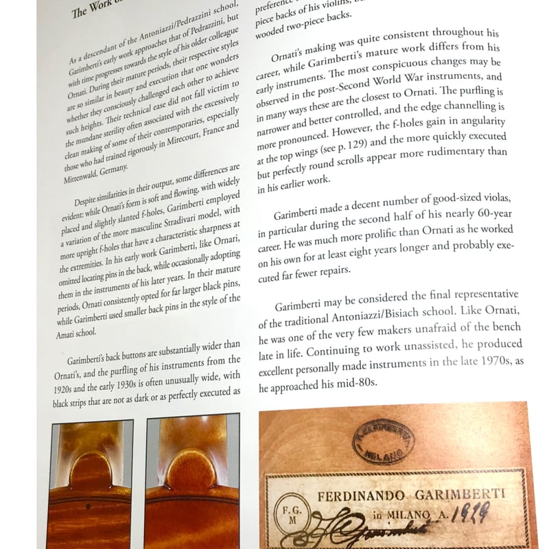 書籍】The Modern Italian Violin Makers / モダン・イタリア 書籍】The Modern Italian Violin Makers / モダン・イタリア