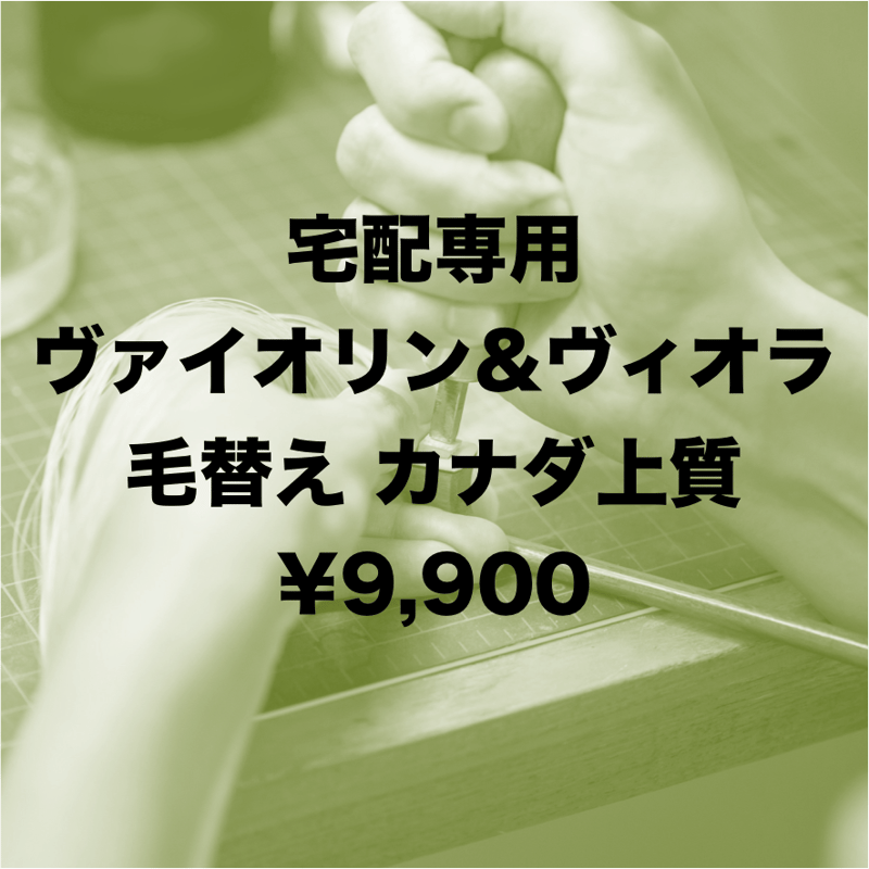 ヴァイオリン&ヴィオラ弓】宅配 毛替え カナダ上質 | 文京楽器