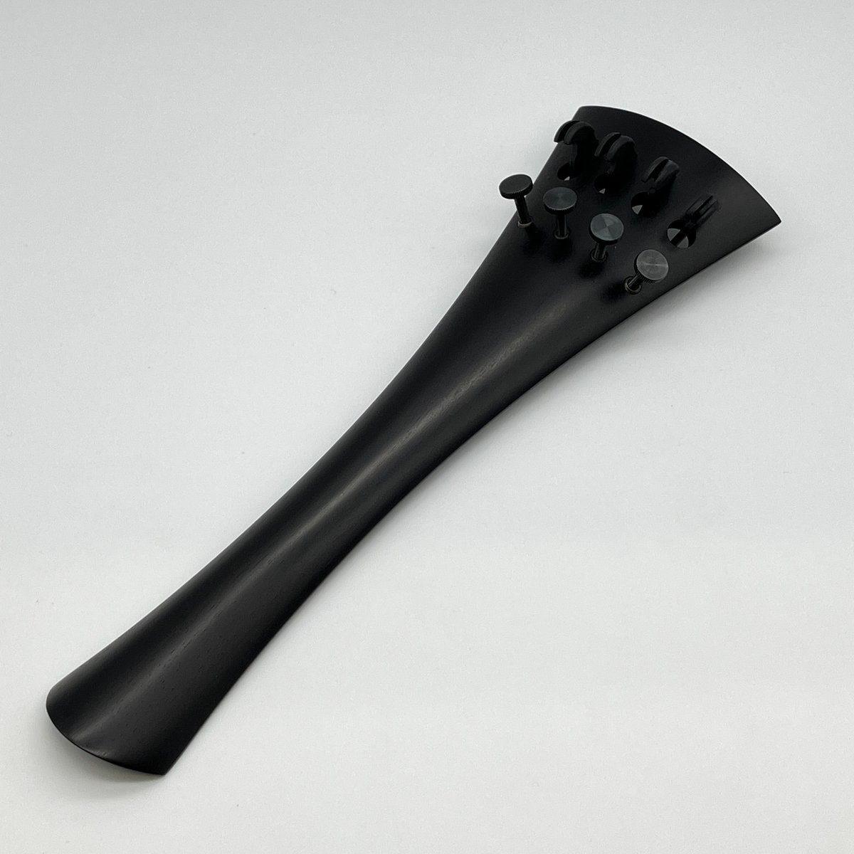 【新品】ドイツ製 チェロ用エボニーテールピース チェロ用アジャスター組込テールピース 黒檀（エボニー）材