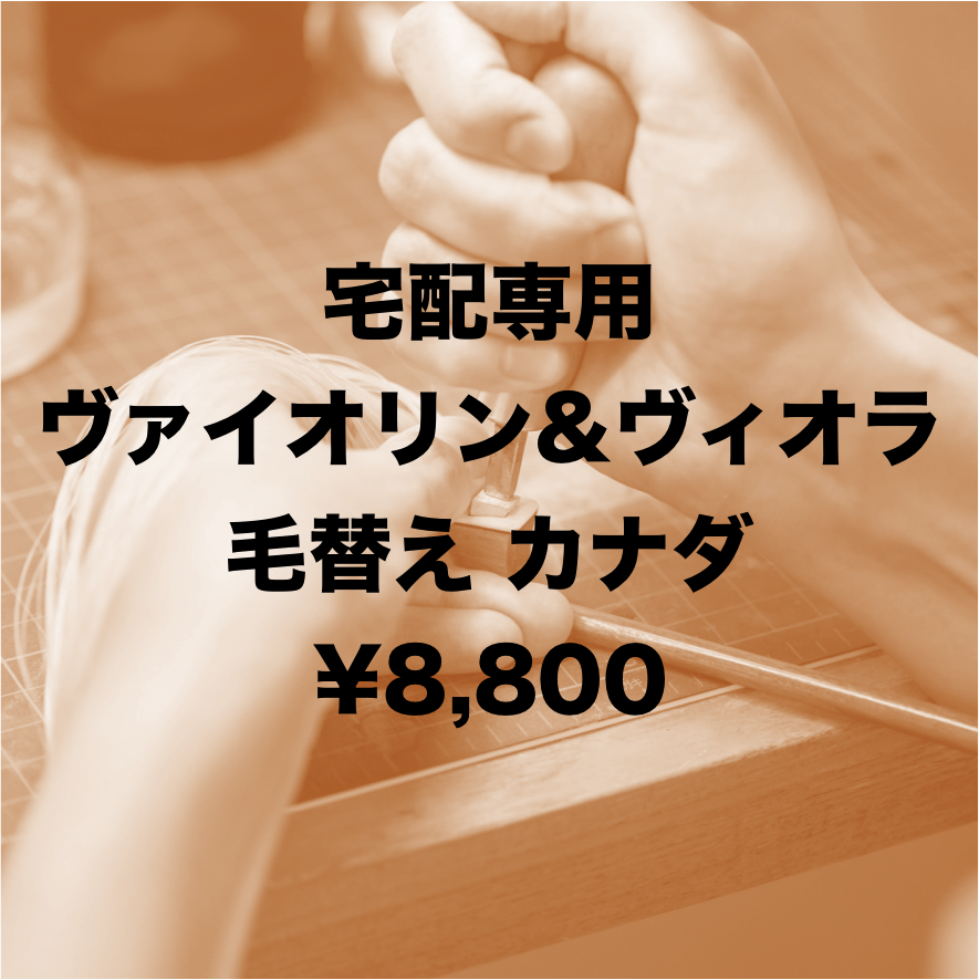 ヴァイオリン&ヴィオラ弓】宅配 毛替え カナダ | 文京楽器