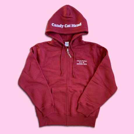 Candy Cat Head Zip Hoodie < Lacy 3 >