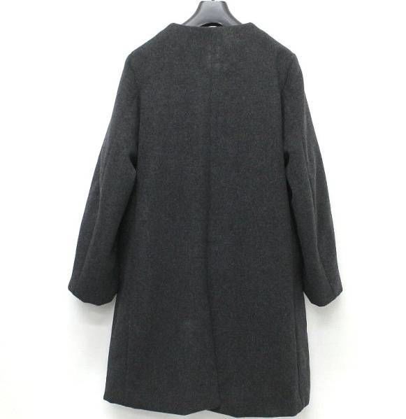 VICTIM 15AW ヴィクティム NO COLLAR COAT ノーカラーコート メルトン...