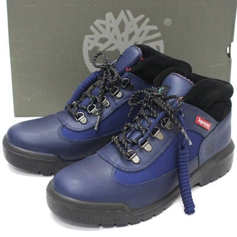 Supreme 【14AW】 Timberland Field Boot US10 Blue ...
