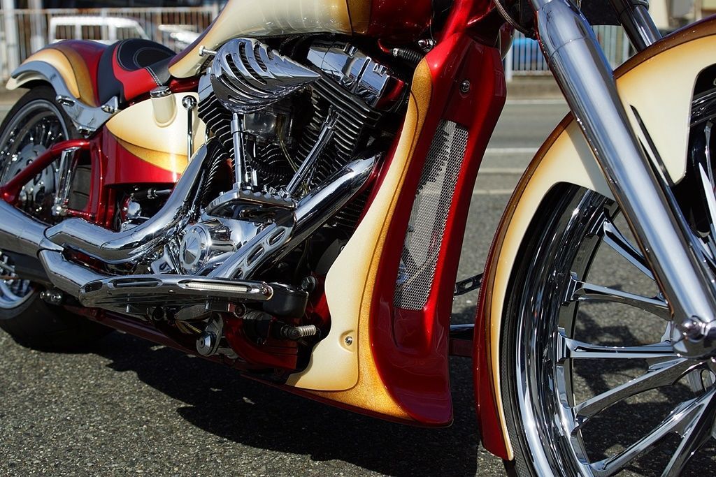 ソフテイル用フロントスポイラー '01UP | custom factory ソフテイル用フロントスポイラー '01UP | custom factory