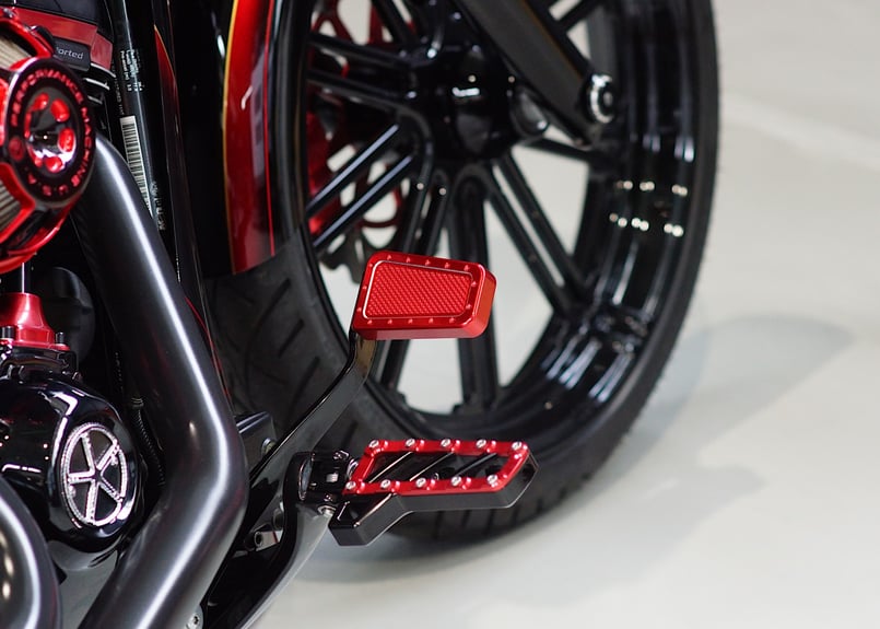 新品 ハーレー純正 ビレットスタイル・リアブレーキレバー ソフテイル