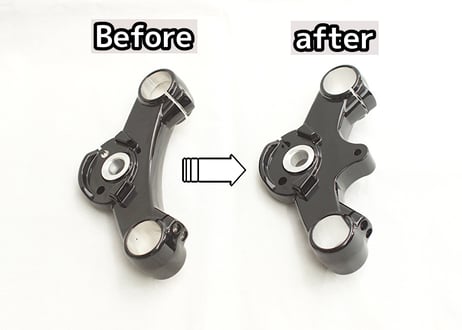 M8ブレイクアウト　ヘッドライトマウント加工