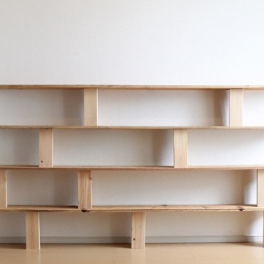 シンプルな木の本棚/BOOK SHELF | AO