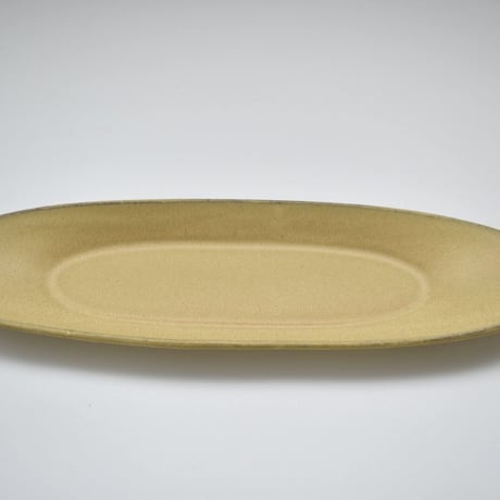 3RD CERAMICS    楕円皿／イエロー