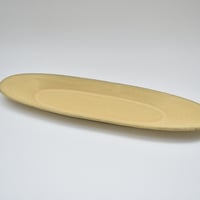 3RD CERAMICS    楕円皿／イエロー