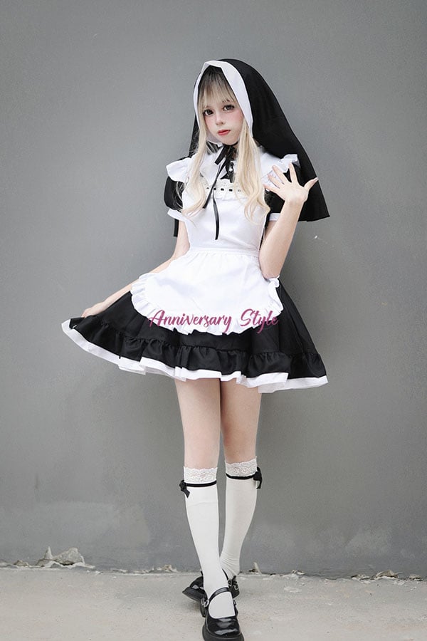 メイド服 ロリータ ドレス ワンピース S M L 2L 3L 4L 5L 6L LYG メイド服 ロリータ ドレス ワンピース S M L 2L 3L 4L 5L 6L LYG