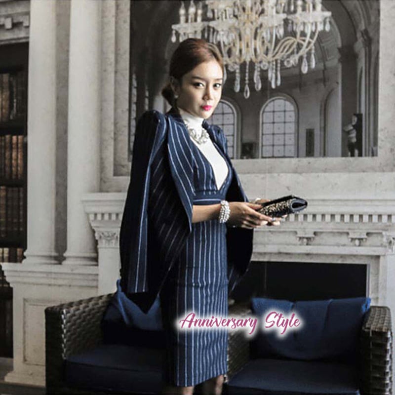 専用 極美品 アナセットアップ スーツ ワンピース ジャケット ネイビー ワンピーススーツ ネイビーM即納 黒 白 S-2L セットアップ