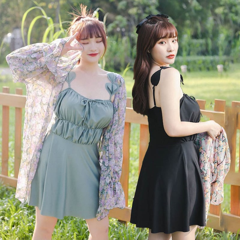 水着レディース 緑3XL即納 20代 30代 40代 黒 グリーン 3L 4L 5L 6L 7