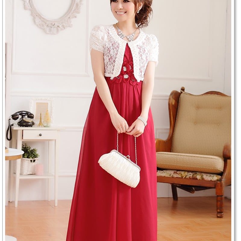 美品 赤 レッド ロングドレス マキシ ワンピース M L 二次会 パーティー 美品 赤 レッド ロングドレス マキシ ワンピース M L 二次会 パーティー