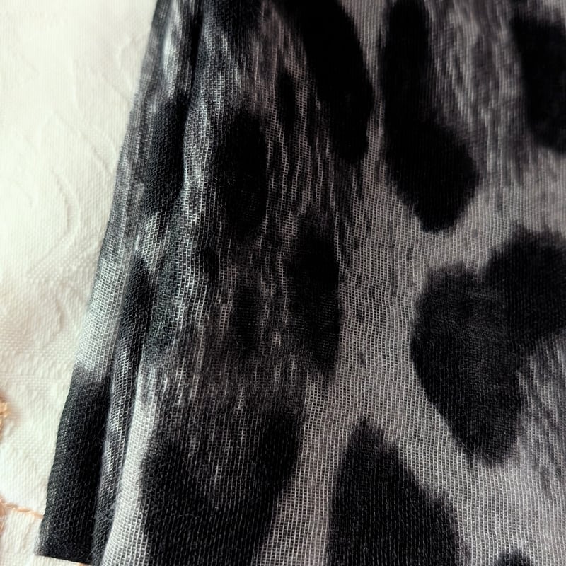 ストール ヒョウ柄 即納 ブラウン 黒 ベージュ 豹柄 ポリエステル