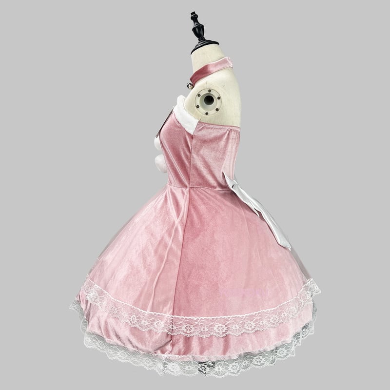 サンタコス 赤 ピンク S～6L 大きいサイズ コスプレ メイド服