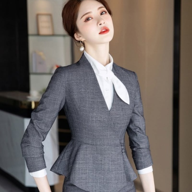 3点セット スカートスーツ パンツスーツ スーツセット タイト ミニ S