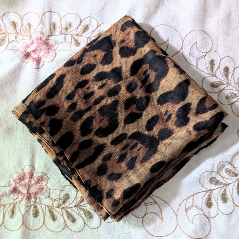 (激渋) パイソン　レオパード柄　ストール レオパード柄ストール（95-70MI07-204）｜モノコムサ（MONO