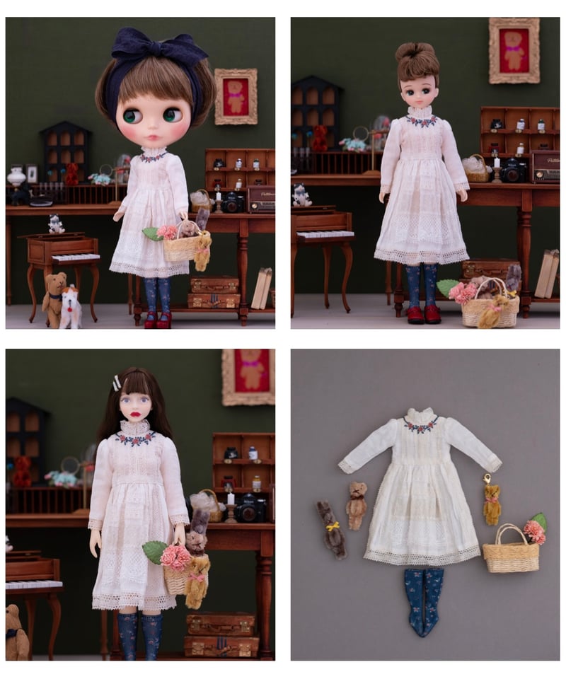 薔薇のレースドレス セット | HANON ONLINE SHOP