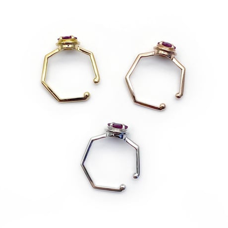 perfume bottle series　earcuff Msize＜rhodolite garnet＞