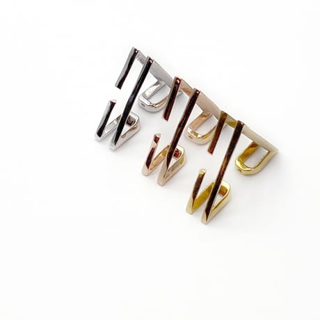 cross section series　triangle earcuff