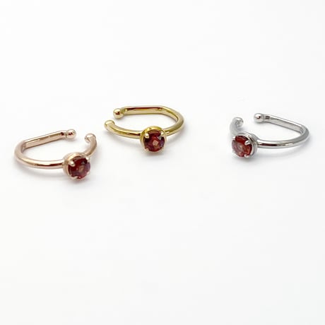 perfume bottle series　earcuff Ssize＜garnet＞