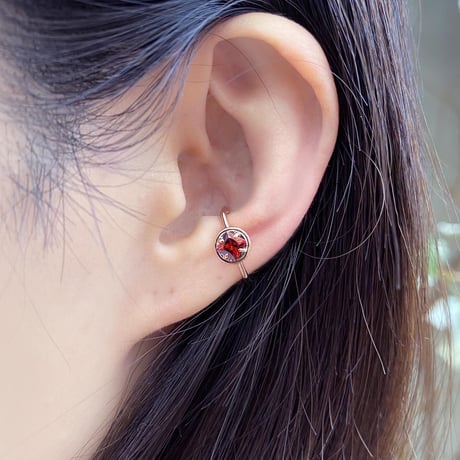 perfume bottle series　earcuff Msize＜garnet＞