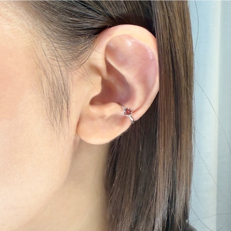 perfume bottle series　earcuff Ssize＜garnet＞