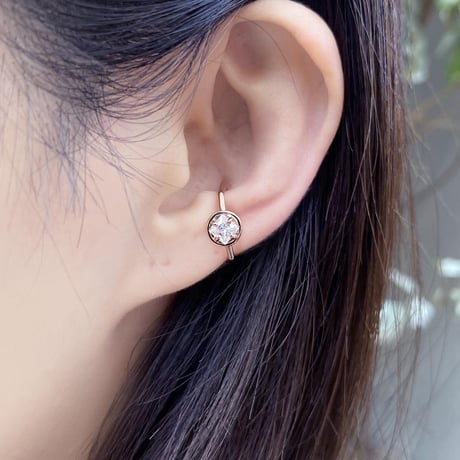 perfume bottle series　earcuff Msize＜cubic zirconia＞